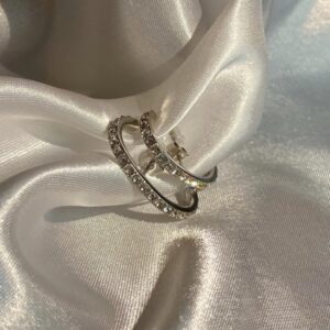 Boucles d'oreilles argentées